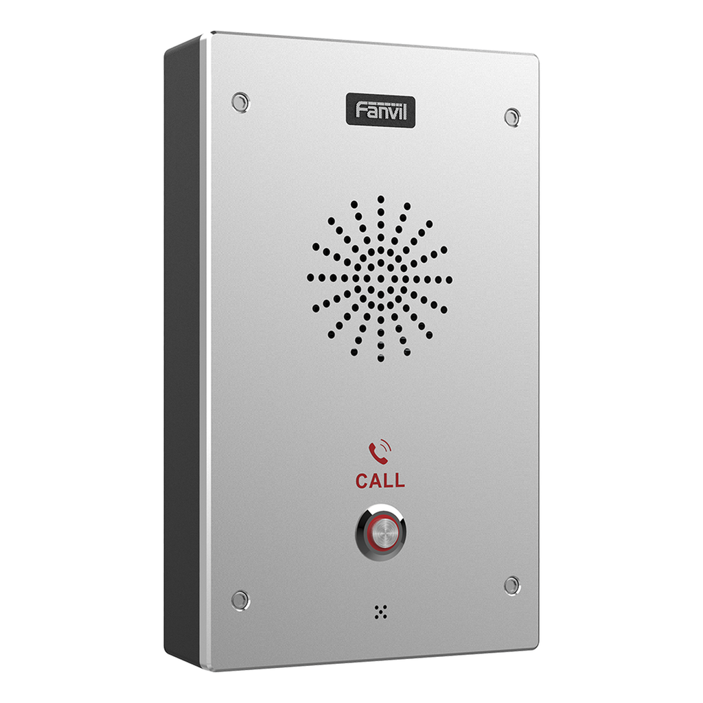 [I16S] Intercomunicador IP, 2 líneas SIP, 2 relevadores con botón para llamada, anti-vandálico, IP65 e IK10, PoE