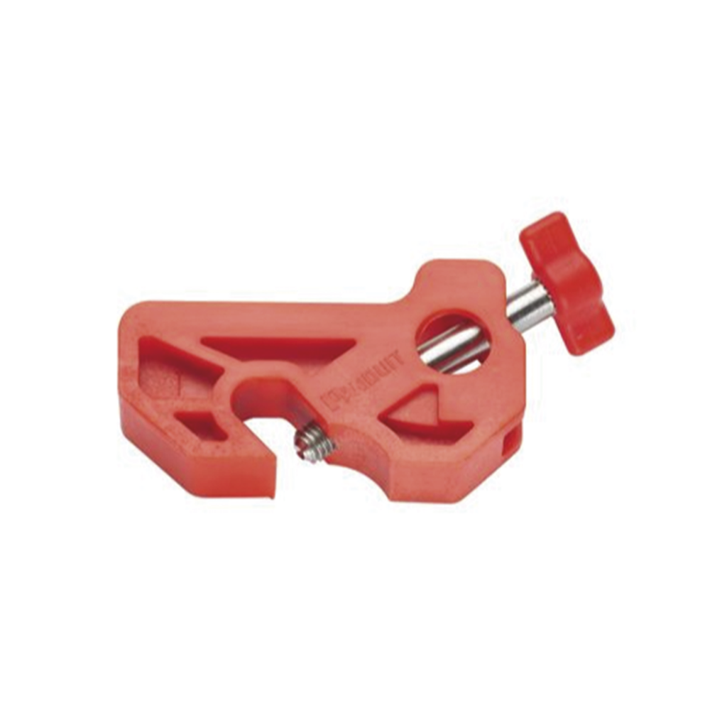 [PSL-MCBNT] Bloqueador de Interruptor Termomagnético LOTO, tipo Riel DIN o Mini Interruptor. Color  rojo