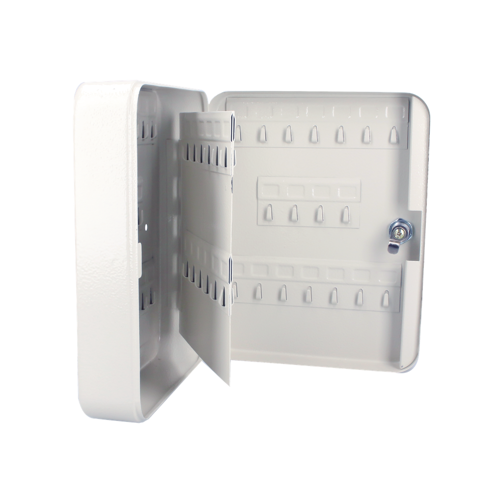 [SYS-CLL-36] Caja para llaves con capacidad para 36 llaves/ Medidas 160 x 200 x 75 mm (ancho x alto x profundidad)/Fabricada en acero/ Cerradura con llave.