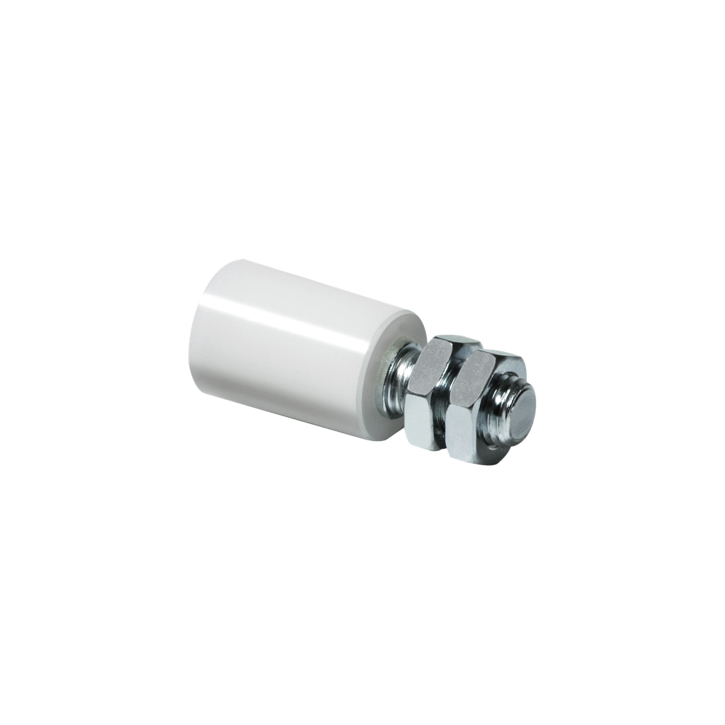 [1130-1010-001] Rodillo de Nylon 30mm / Con Cuerpo de Acero Galvanizado Resistente a la Corrosión