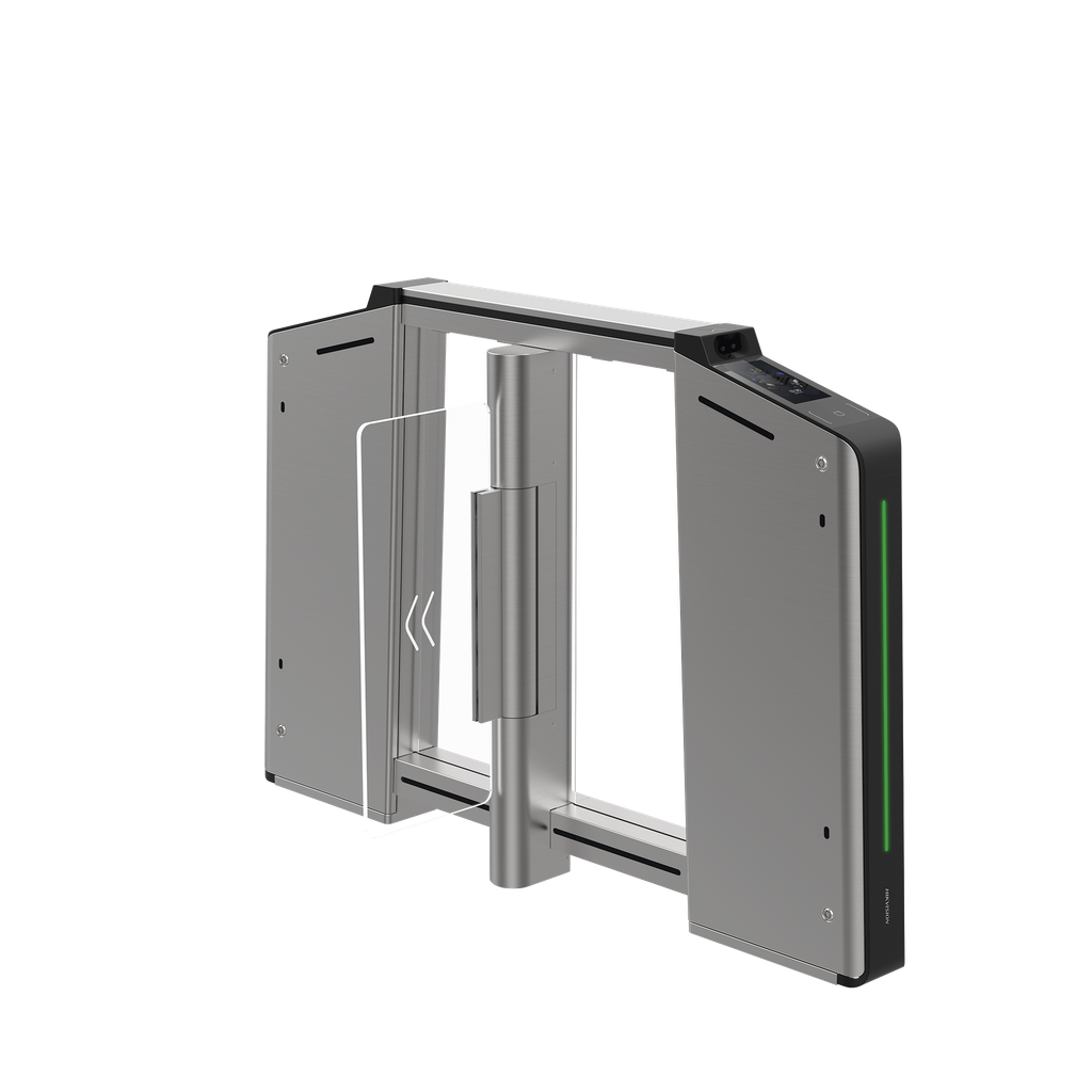 [DS-K3B631TX-R/MPIQL-DP65] Torniquete Inteligente DERECHO con Reconocimiento Facial Incluido / 12,000,000 MCBF / 20 Pares de IR para Detección de Peatón / Controlador Incluido / Acero Inoxidable SUS304 / Carril de 65 cms