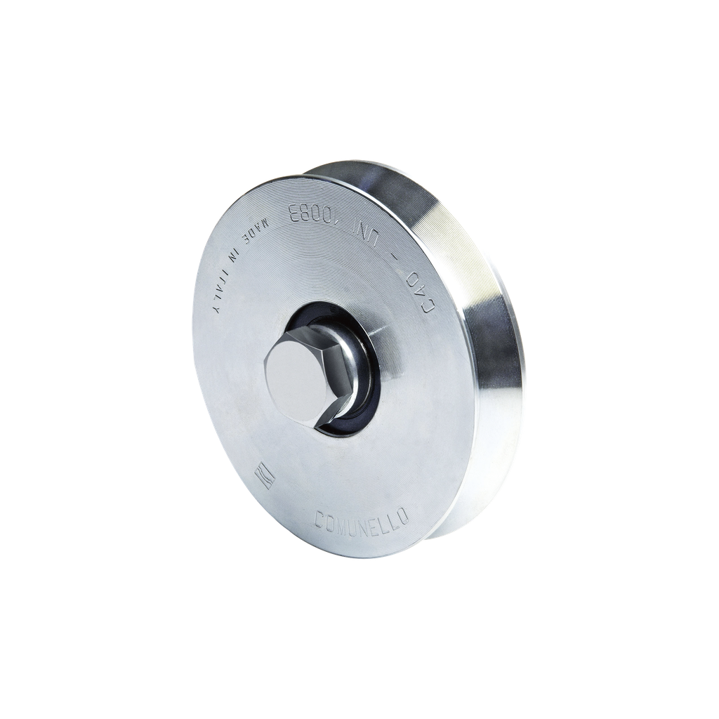 Rueda de 10 cm Para Puertas Corredizas de Hasta 220 Kg / Canal Tipo V
