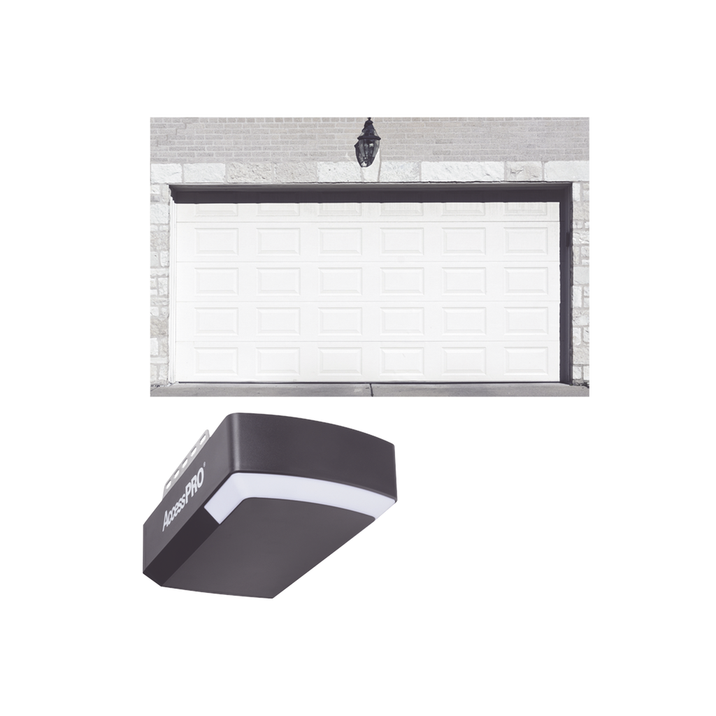 [KIT-GAR147SC] KIT COMPLETO Puerta D/ Garage 14x7 Pies / Cuadro Corto / Color blanco / Insulada / Incluye Motor FS1000APPRT / 1/2HP / Fuerte/Silencioso/Luz LED/Motor DC .