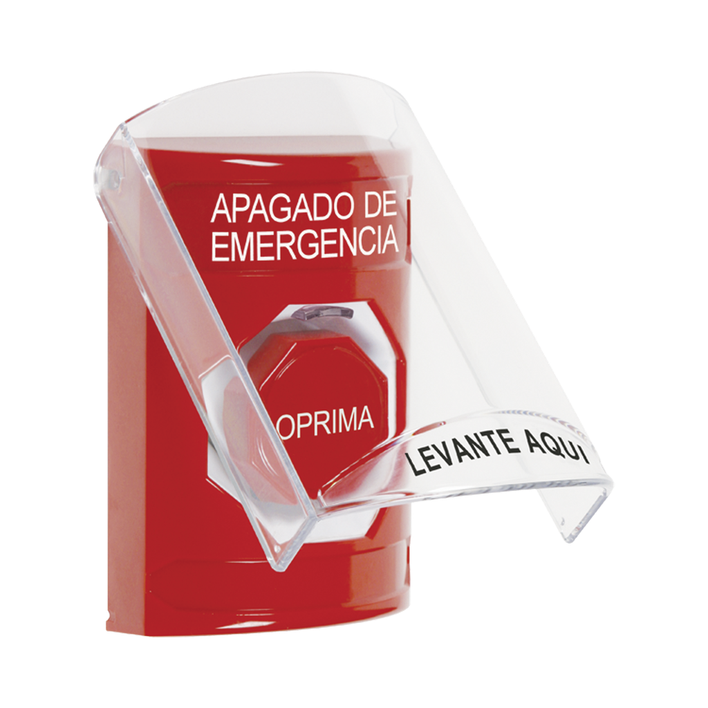 [SS20A2PO-ES] Botón Multipropósito, Apagado De Emergencia, Llave Para Reset, Bocina Integrada, Español, Tapa De Policarbonato, 2 Relevadores NO/NC, Interior