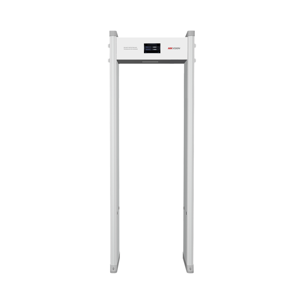 Arco Detector de Metales de 12 Zonas con Pantalla LCD de 7 / Conteo de Personas y Alarmas / Ajuste de Sensibilidad e Interferencias