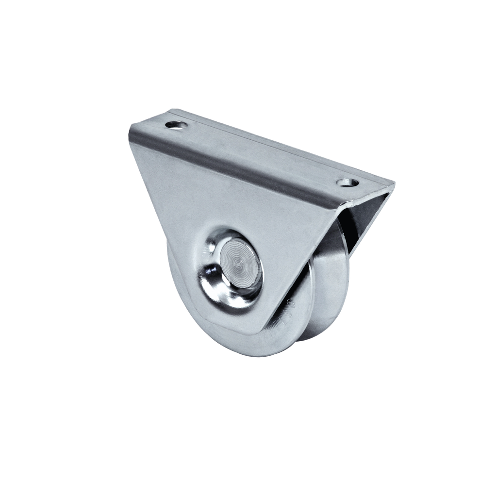 (325V-100) Rueda de 10 cm / Con Capacidad Para Puertas de Hasta 220 Kg / Para Montaje en Superficie / Canal Tipo V