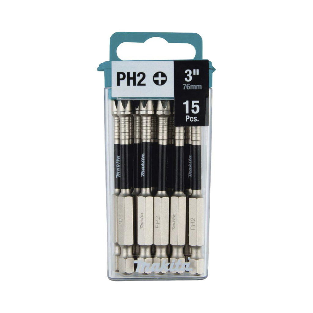 Broca Reforzada de 3 Phillips #2 Impact XPS®, Paq. c/15 piezas