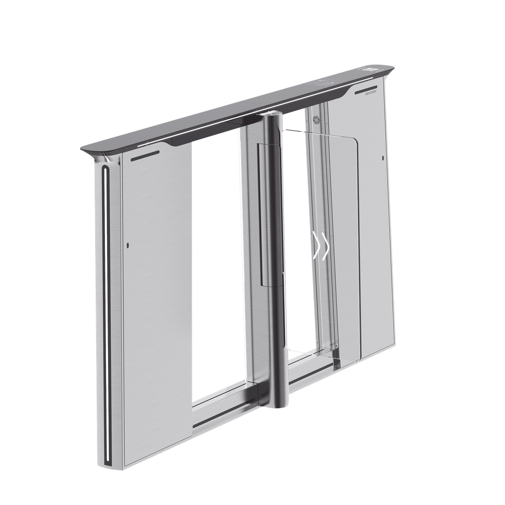 [DS-K3B961TX-L/DPIQL-DP90] Torniquete con Reconocimiento Facial y Lector QR Embebidos / IZQUIERDO / 100 mil usuarios / Carril de 90 Cms / Requiere Torniquete Derecho