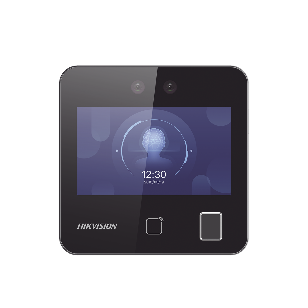 [DS-K1T343EFWX-B] Terminal Min Moe WiFi / Touch de Reconocimiento Facial y Huella con Batería de Respaldo Incluida / ASISTENCIA y Control de Acceso/ 1500 Rostros, 3,000 Huellas y 3,000 tarjetas /  Lee códigos QR / Videoportero / Detección de Cubreboca