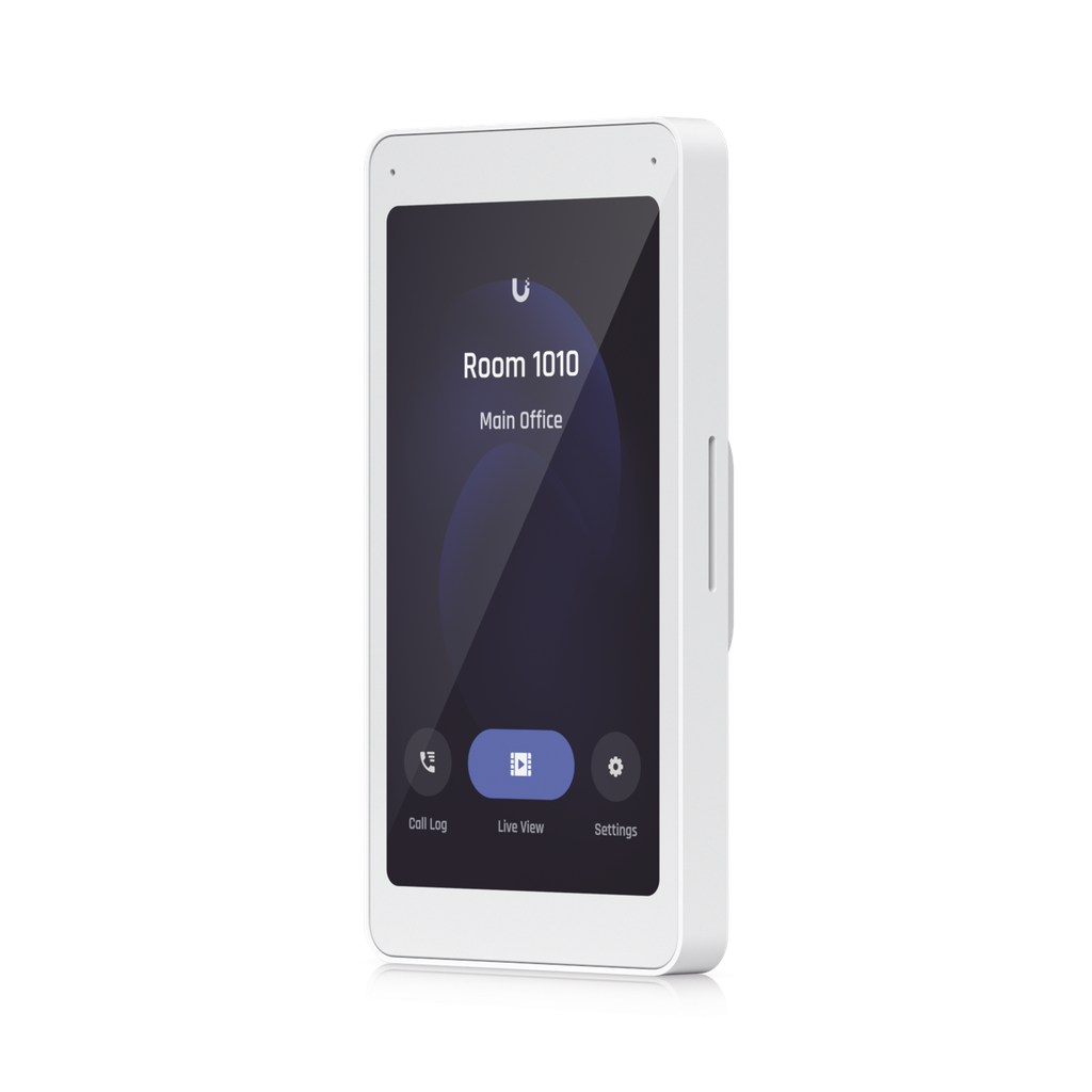 UniFi Intercom Viewer, monitor que se vincula a UA-INTERCOM, para visualizar y aperturar, pantalla táctil de 5, energizado por POE, montaje en pared