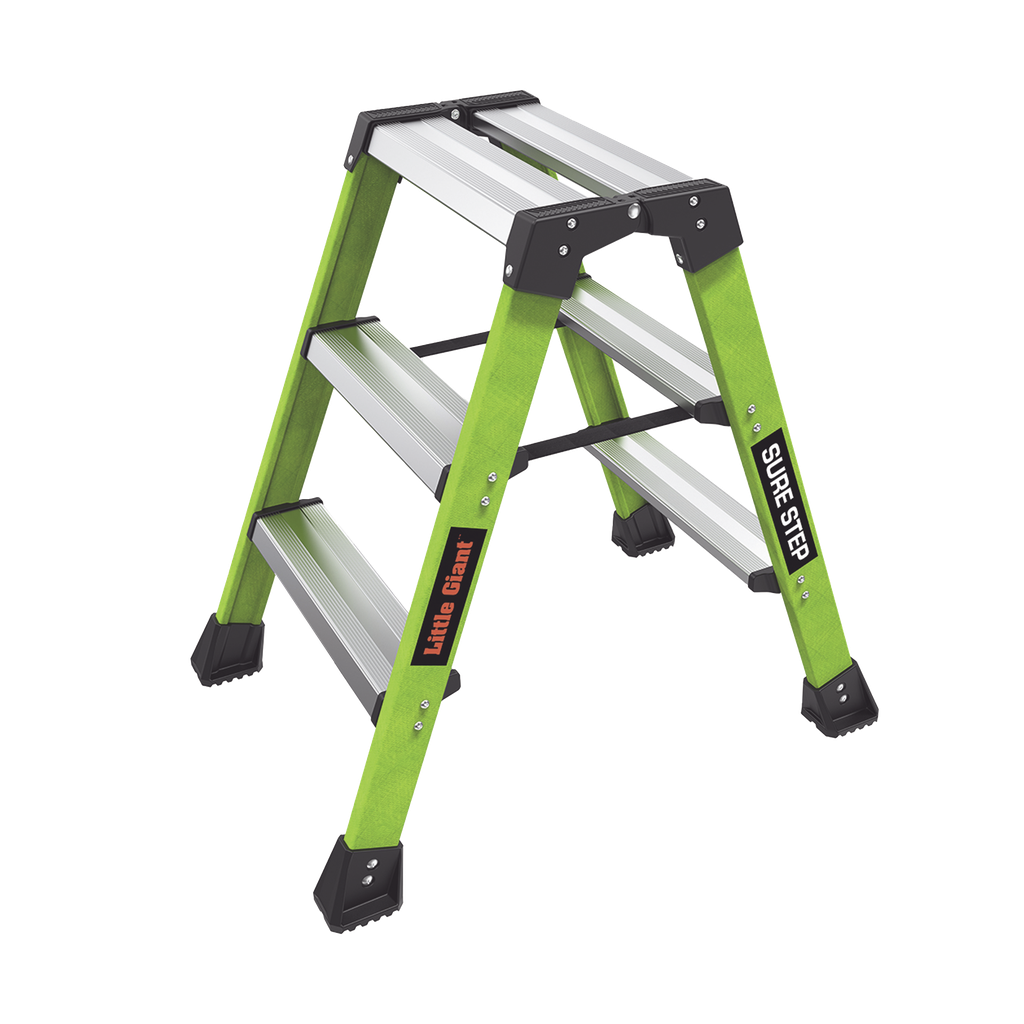 Escalera Plegable 2 Peldaños de Fibra de Vidrio / Tamaño 66 cm ( 2 2).