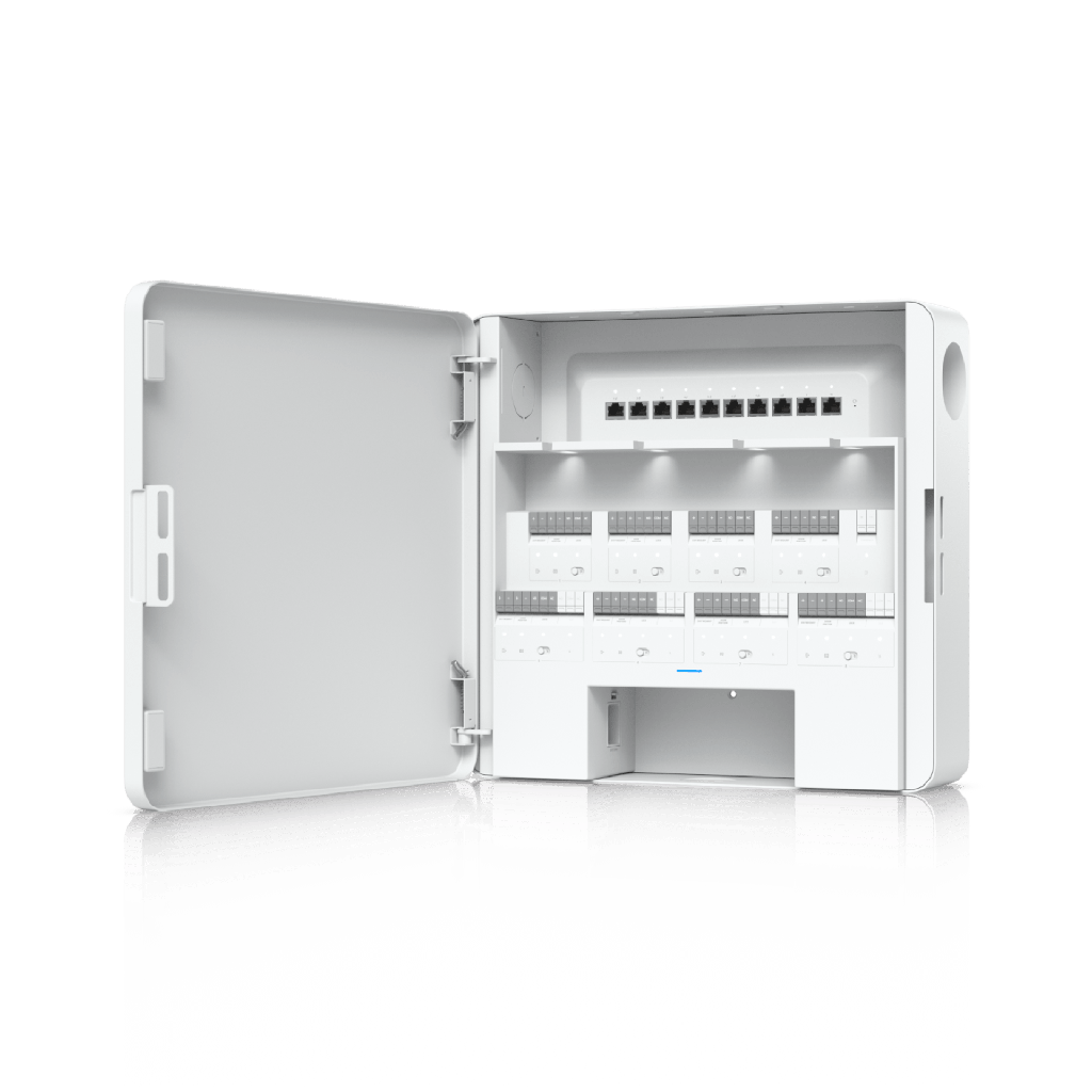 Enterprise Access Hub/Concentrador de Acceso Empresarial con Control de Entrada y Salida de hasta 8 Puertas y Soporte de Respaldo de Batería