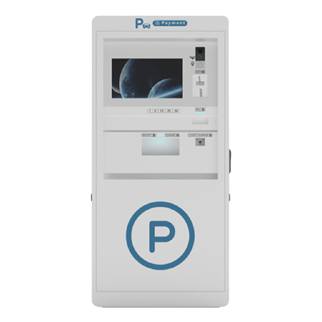 Terminal de Pago Automático / Impresora de Váuchers / Escáner / Lector de Tarjetas sin Contacto / Alimentador de Billetes / Ranura y Cambio de Monedas / Pantalla 18.5 pulgadas / RS-232