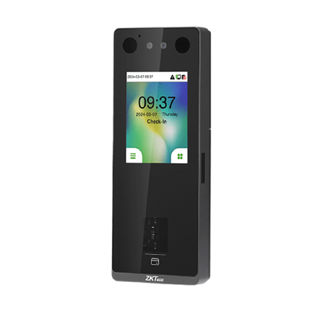 Terminal de Control de AccesoMulti-Biométrico con Intercomunicador de Video / Tecnología de Autenticación Facial de Luz Visible / Autenticación de Huellas en Vidrio / Protección IP65 / Métodos de Autenticaci&oacu