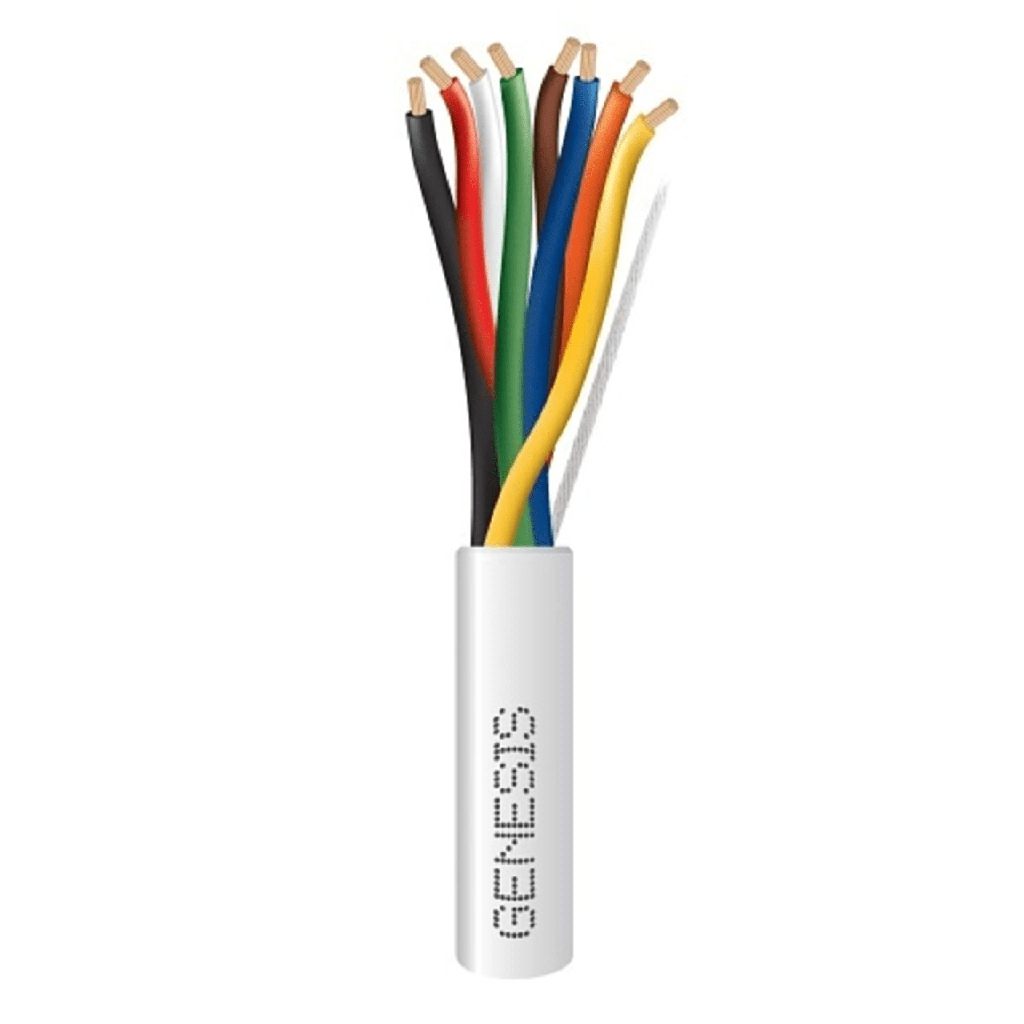 [3117-1012] Carrete de 305 Metros / Cable de Cobre / 8 x 18 AWG  / Plenum / Para Interior / Color Blanco / Para Aplicaciones de Alarmas de Intrusión/Control de Acceso/ Automatización / Interfonos y Tv Porteros