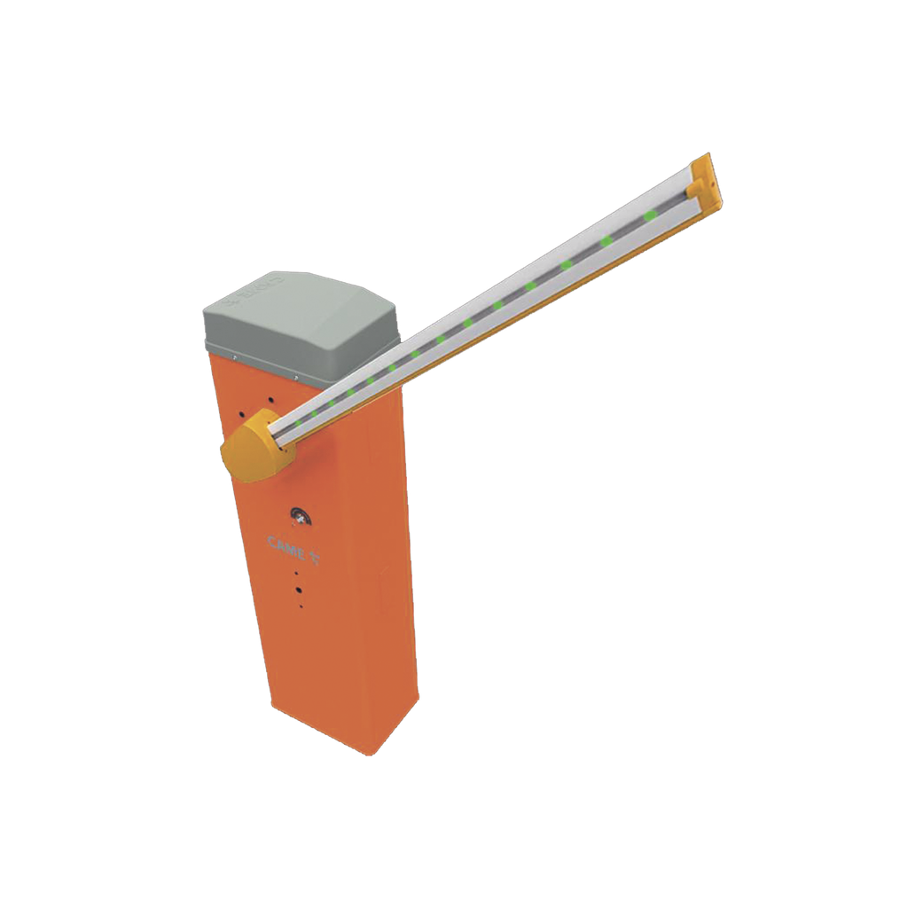 [KT-LT4-LED] Kit de Barrera Vehicular CAME LT4 / Incluye Mástil de 4 Metros Iluminado / Apertura Izquierda o Derecha Configurable en Sitio / Tiempo de Apertura de 2 a 6 Segundos