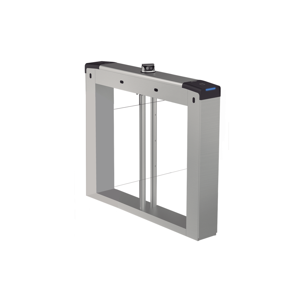 [DS-K6B221TMX-M] Torniquete Swing Central / Reconocimiento Facial y Lectores de Tarjeta Incluidos / Bidireccional / 5,000,000 MCBF / 4 Pares de dToF / Carriles Seleccionables de 65 o 90 cms (aletas de acrilico no incluidas) / Requiere Torniquetes Laterales