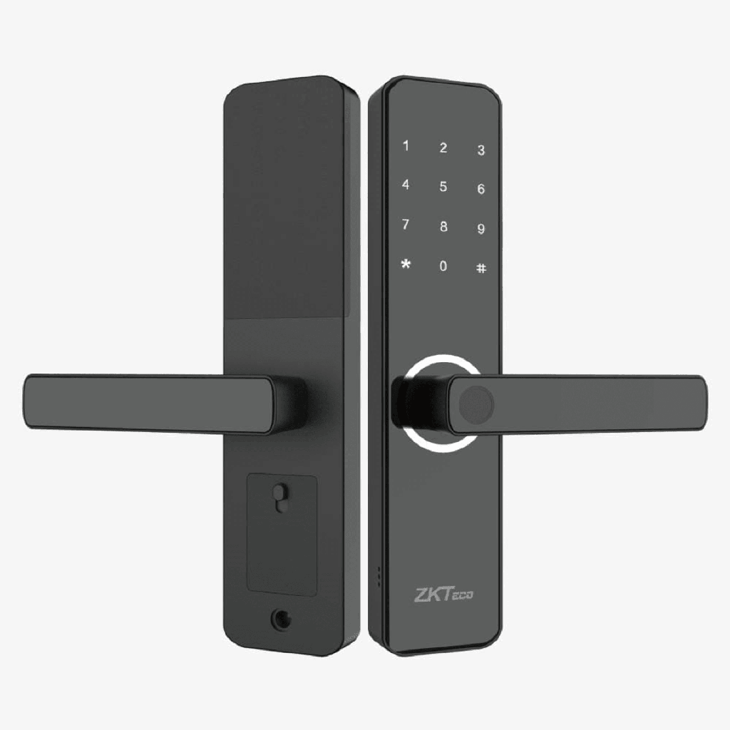 [ML100] Cerradura Inteligente ML100 con Huella Digital y Wi-Fi / Mortise Europeo DIN / Sensor Capacitivo / Control Remoto vía App / Compatible con ZSmart / Código Aleatorio / Puerto de Carga de Emergencia Micro-USB