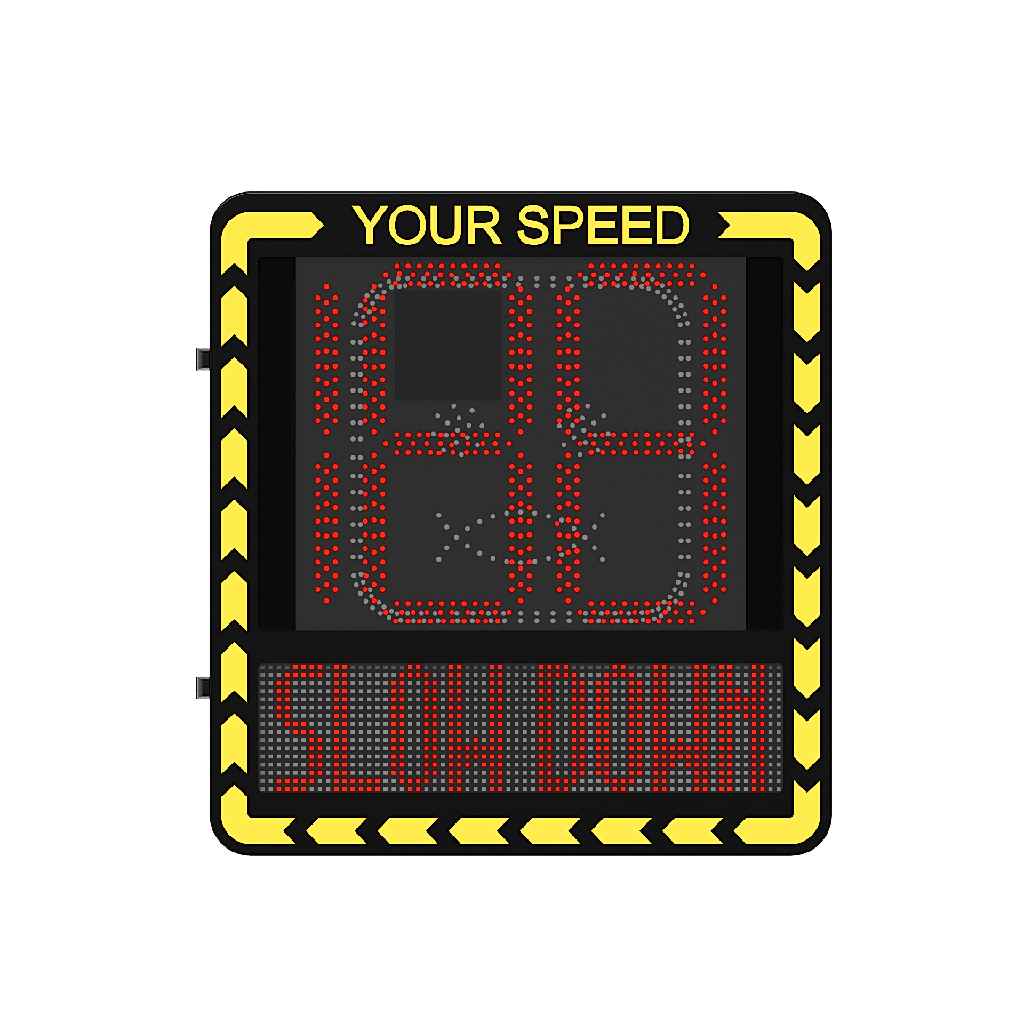 [YJP7681-188-R] Radar de Velocidad/ Pantalla LED / Detección de Velocidad en Tiempo Real / Rango de Detección de 100 m / Hasta 32 Objetivos Detectados / IP66 / Compatible con Wi-Fi y Ethernet