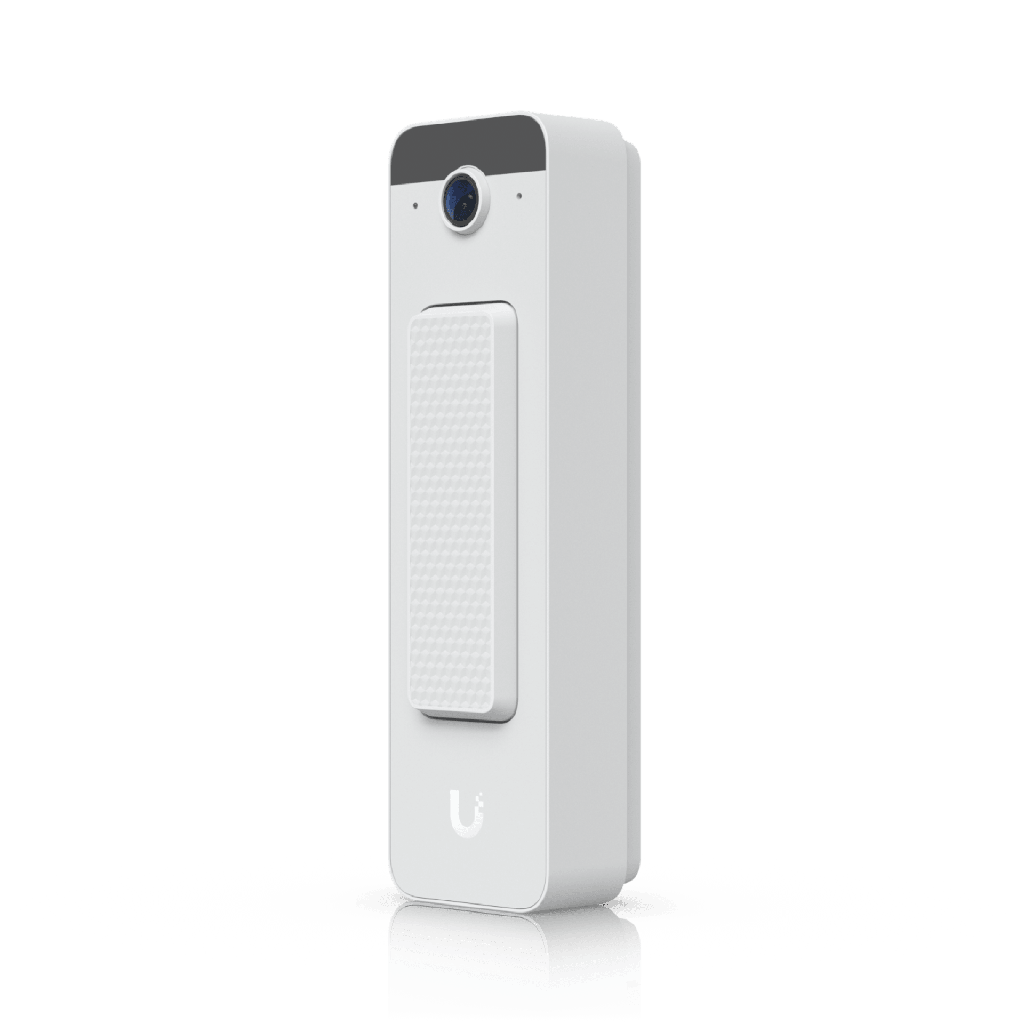 UVC Doorbell Lite ? Videoportero Compacto 5 MP PoE con Visión Nocturna IR, Audio Bidireccional y Diseño Resistente al Clima, Color Blanco