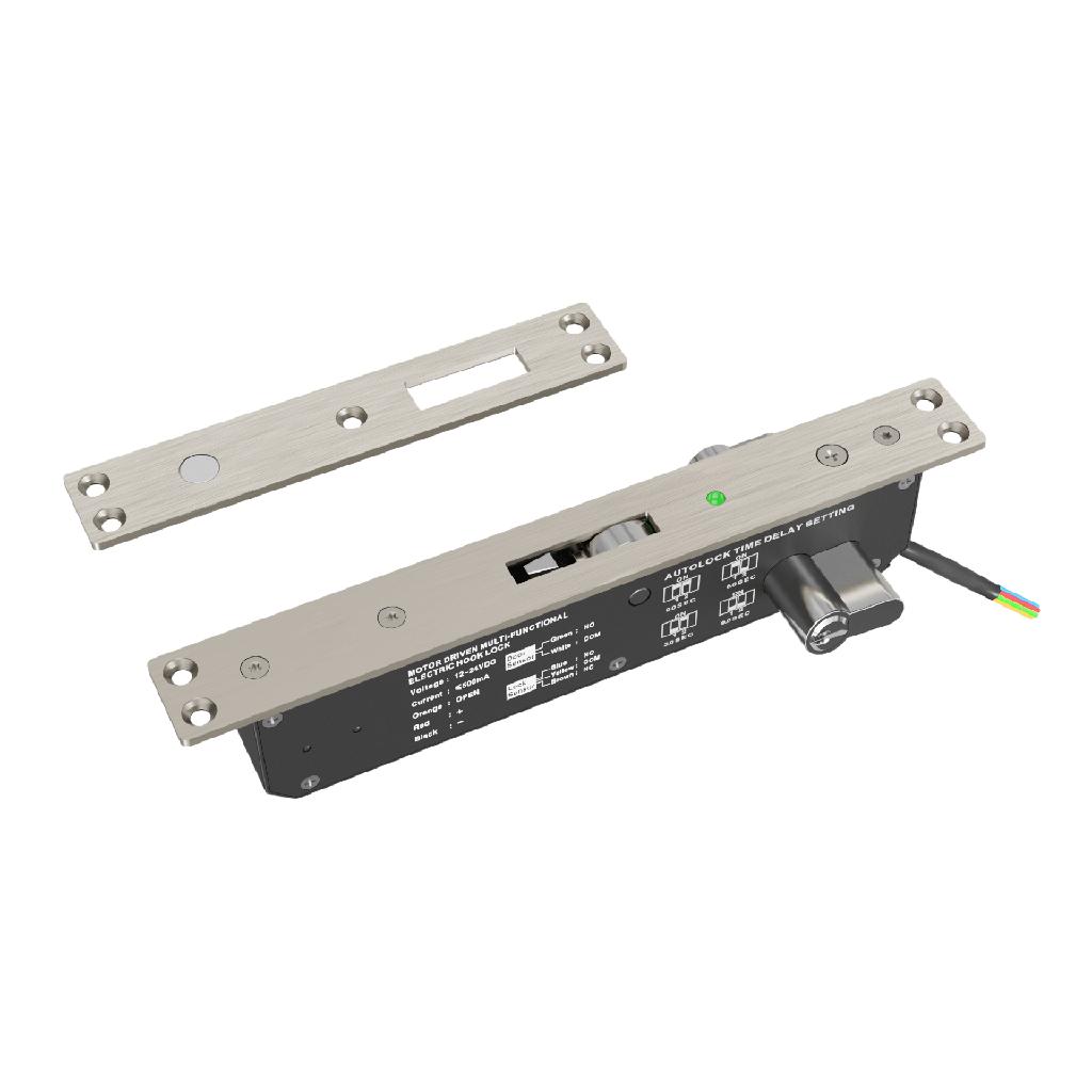 [PROEB240C] Cerradura eléctrica para puertas corredizas tipo gancho / apertura con llave ambos lados / IP65