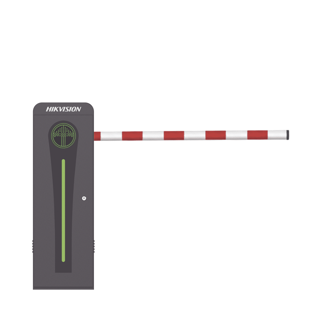 Barrera Vehicular con Brazo Abatible por Colisión 4 mts INCLUIDO / Derecha / Alto Desempeño / Brushless / Semáforo Rojo-Verde en Gabinete / Incluye 2 Controles Remotos