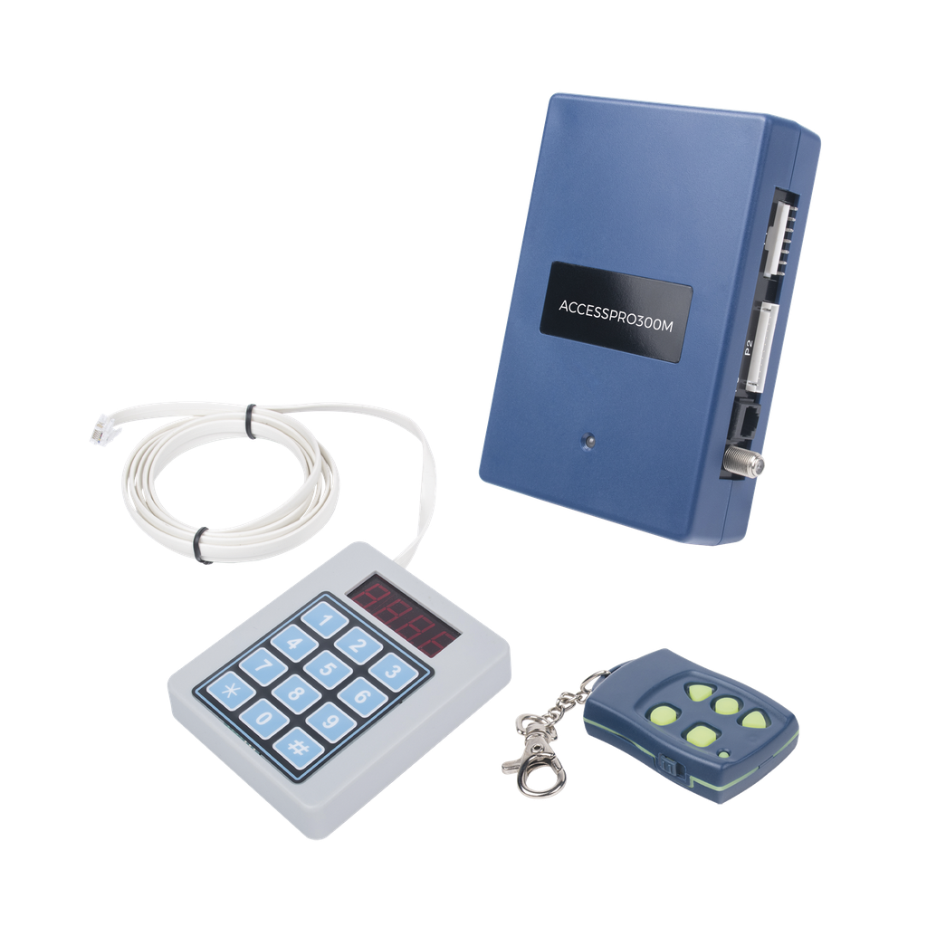[ACCESSPRO300] Receptor Inalambrico Universal Administrable por Software, Hasta 1600 controles de usuarios, compatible con Barreras y Motores de puertas