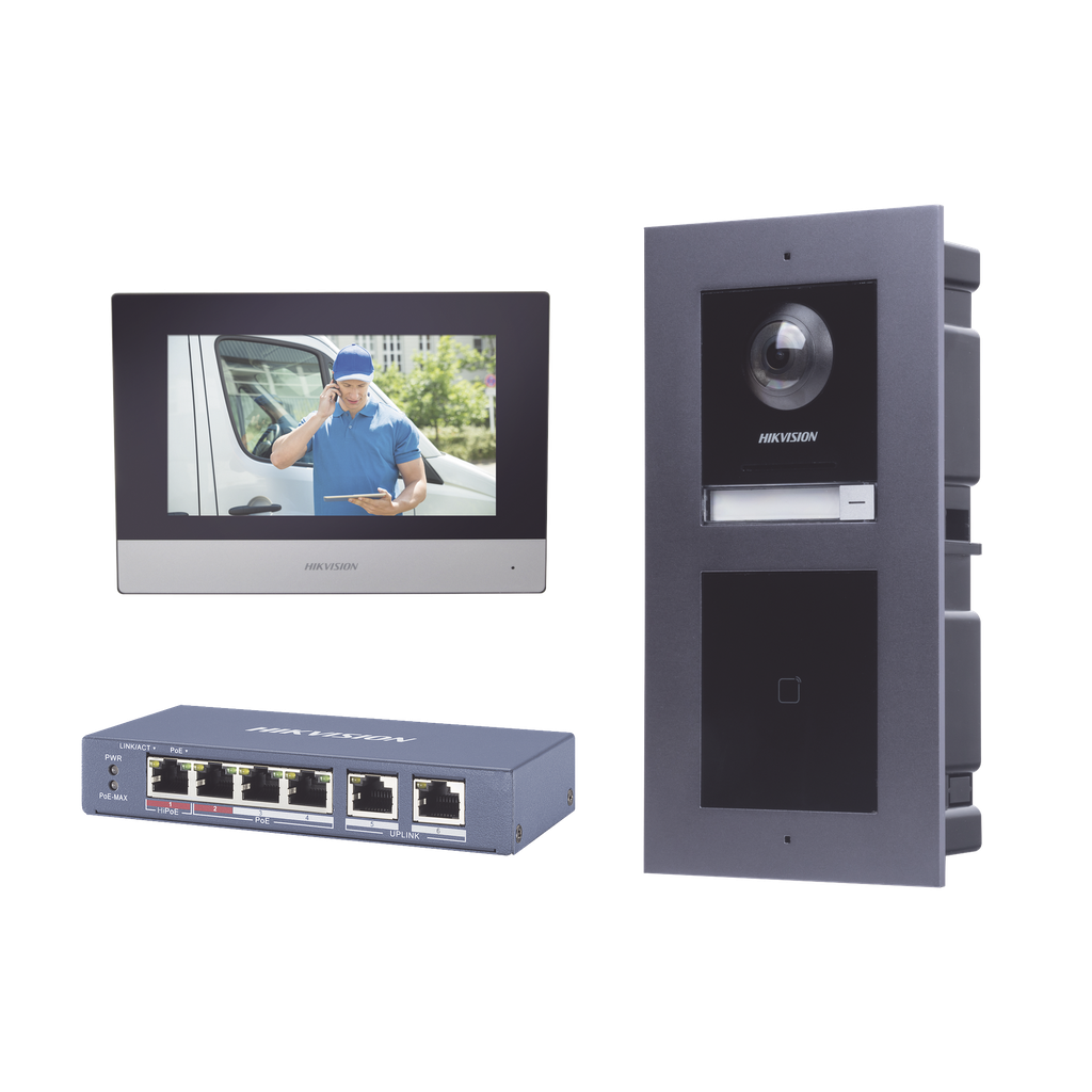[DSKIS601-V2] KIT de Videoportero IP con llamada a App de Smartphone y Lector de Tarjetas EM / 2da Generación (Modular) / Montaje para EMPOTRAR incluido