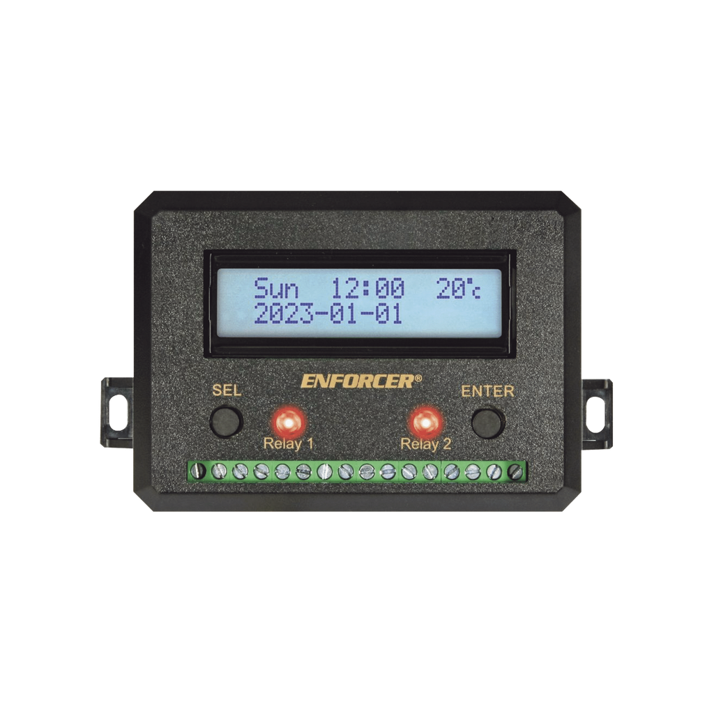 Temporizador Anual / Dos Relevadores / Programable / Pantalla LCD