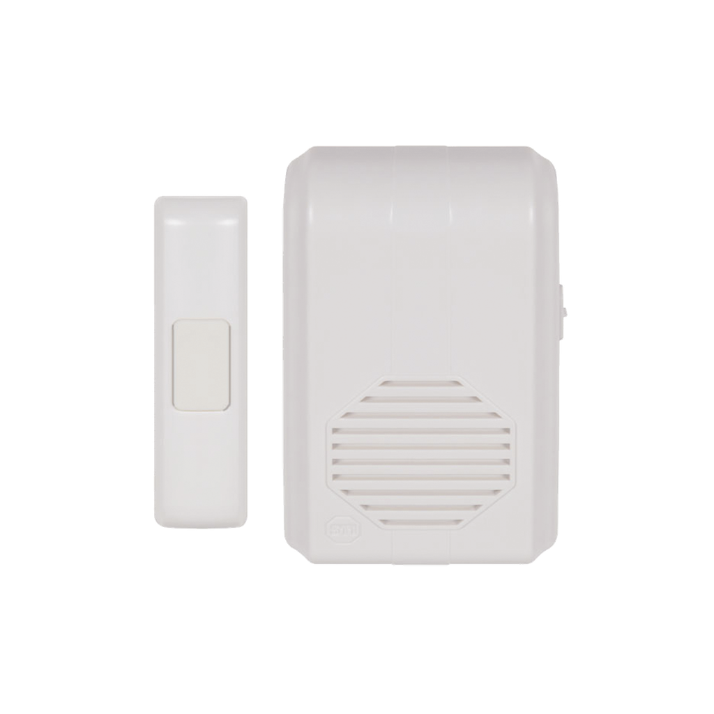 [STI-3350] Timbre Inalámbrico Para Puerta Con 10 Tonos, Hasta 150m Linea de Vista, Con Receptor Inalámbrico Incluido, 110Vca