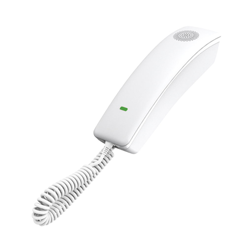 [H2U-W] Teléfono IP profesional para Hotelería, montaje en pared,  teclado numérico estándar, conferencia de 3 vías, Opus y PoE.