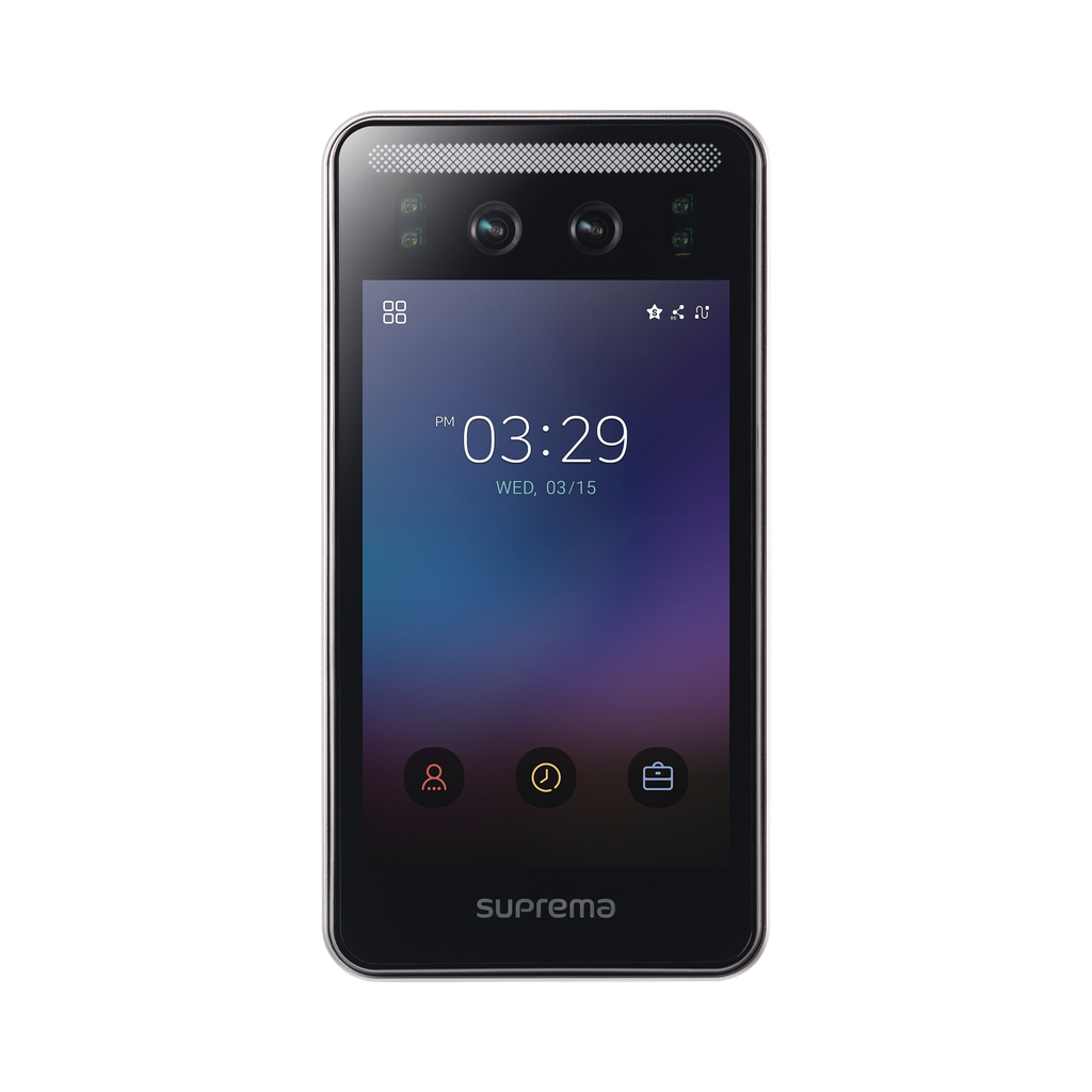 Face station F2 con detector de Cubre bocas, Lector Facial, Lector de tarjetas Móviles y lector de tarjetas  RFID(125kHz EM & 13.56Mhz MIFARE)  Compatible con BioStar2, Uso para Control de Accesoy Asistencia