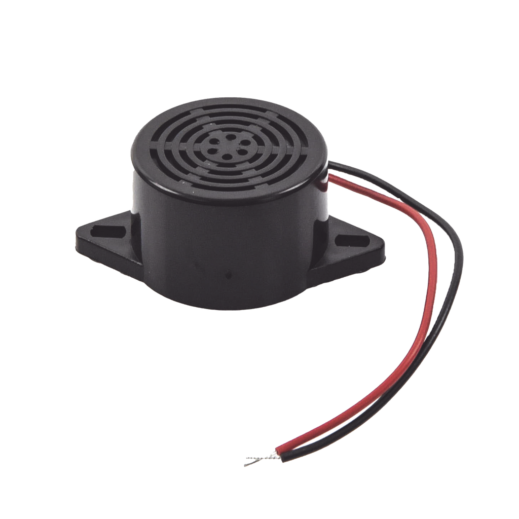 Zumbador 85 dBi a 12 Vcc para Chapas y Contrachapas permite avisar que la puerta se esta abriendo.
