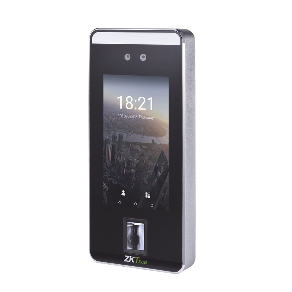 Biometrico Facial y de Palma SIN CONTACTO con pantalla Touch de 5 / 6000 rostros / Lector de Huella Digital /  WIFI