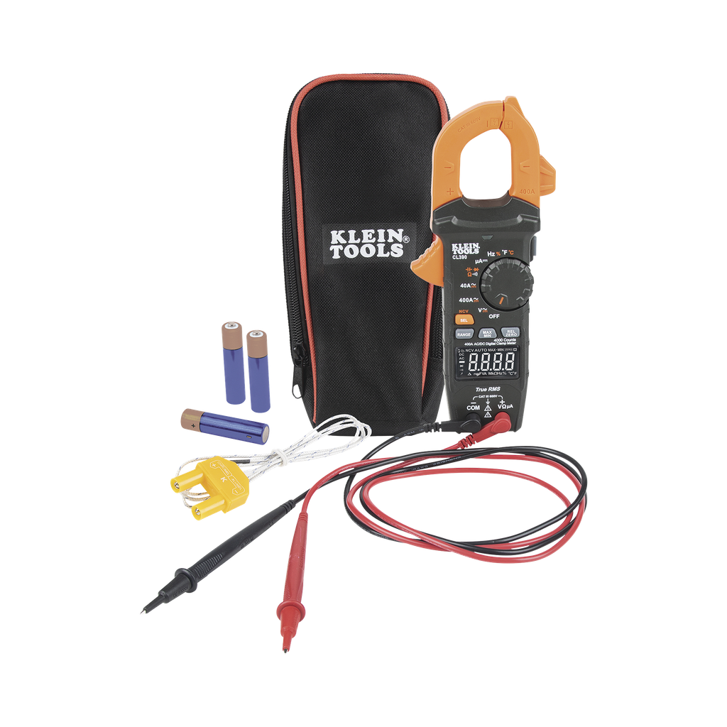 Amperímetro Digital de Gancho, Rango Automático de  400 A CA/CD. (MIDE CORRIENTE DIRECTA)