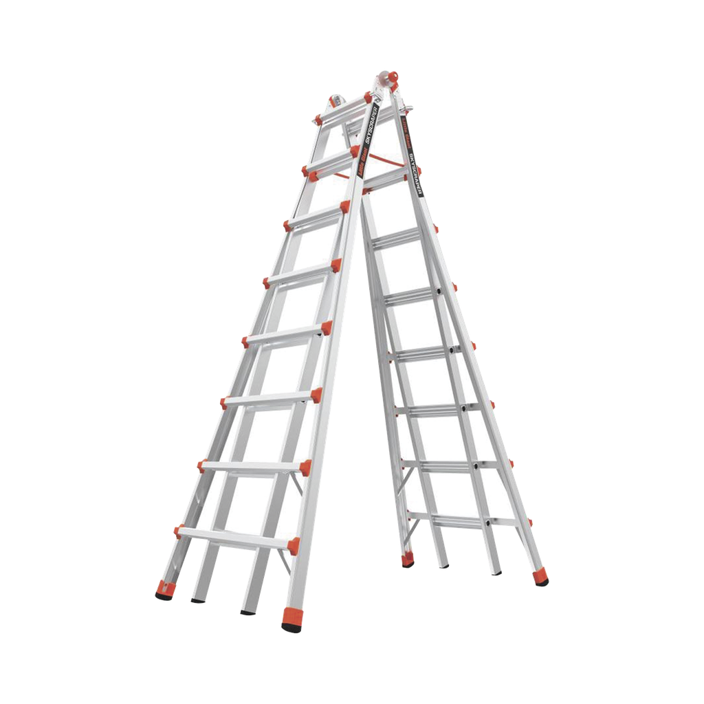 Escalera telescópica en A de 5.1 metros de aluminio.
