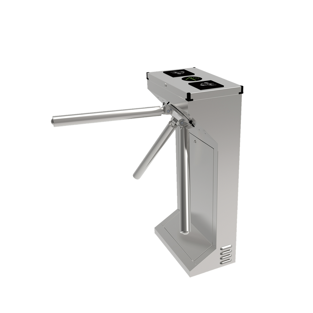 [AP-1000-HD] Torniquete Industrial en Acero Inoxidable, Bidireccional, USO RUDO, Espacio para Lectora de Proximidad