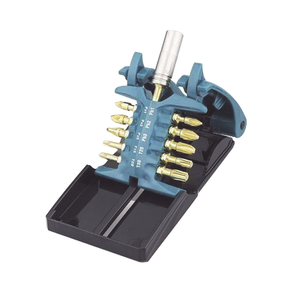 [B-28597] Juego de 10 Puntas de Torsión con Adaptador Impact Gold [10 Veces Más Duración]