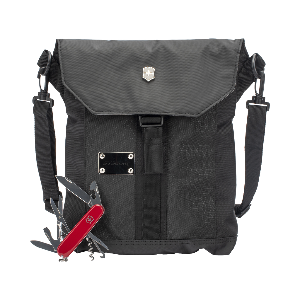 [13703T7U] Paquete Victorinox de Mochila ADVENTURE TRAVELER DELUXE y Navaja CLIMBER de 14 Funciones.