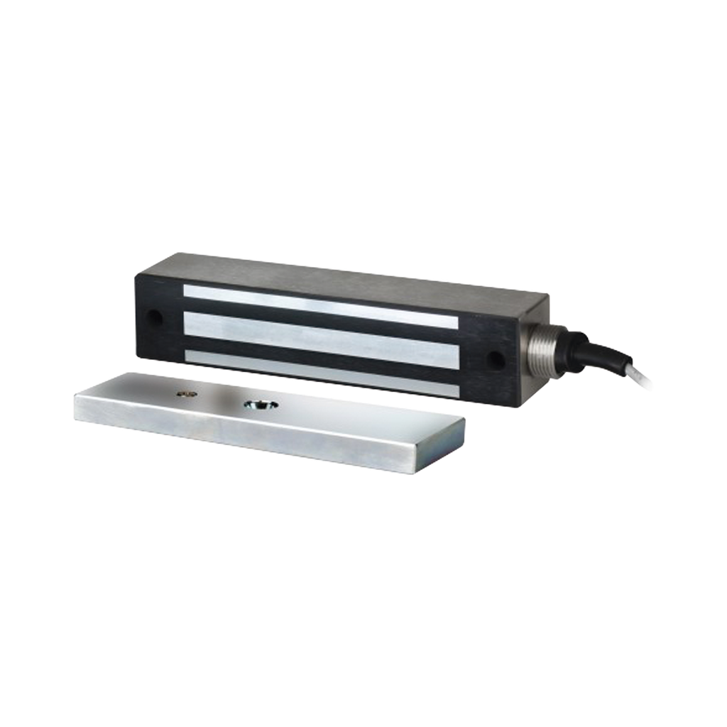 Chapa Magnética 600 Lbs Para Uso en Exterior / IP65 / Con Cordón Armado 91 CM / UL /