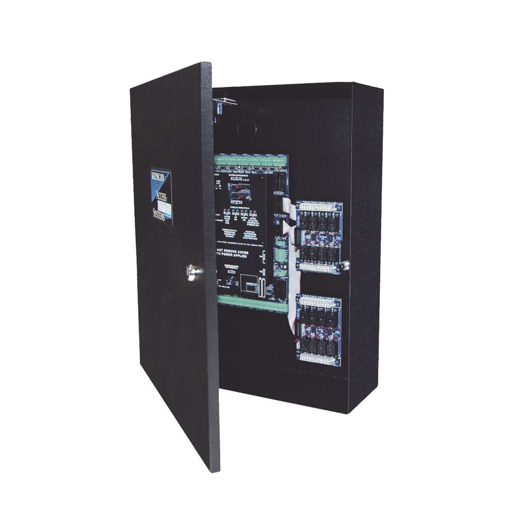 Controlador de Acceso con Gabinete / 4 Lectoras / Doble Procesador / +50 Formatos de Tarjetas Compatibles / 45,000 Tarjetas