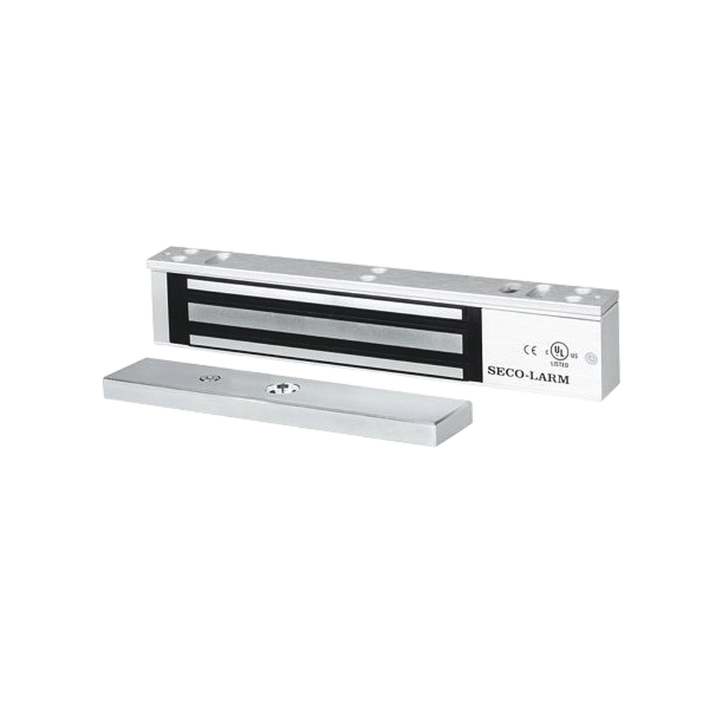 [E941SA600PQ] Chapa Magnética 600 lbs con LED /  Sensor de Estado de Unión / Sin Magnetismo Residual / Uso Interior.