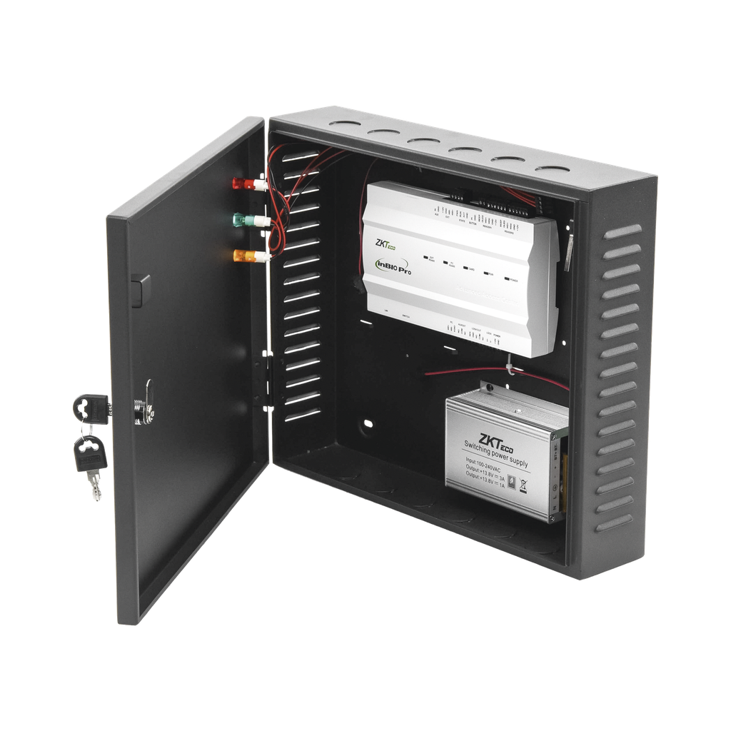 [INBIO160PRO20K] Controlador de Acceso / 1 PUERTA / Funcion ADMS PUSH Incluida / Alta Seguridad / 3 Años de Garantía / Biometría Integrada / 20,000 Huellas / Software de integración ZKBioSecurity