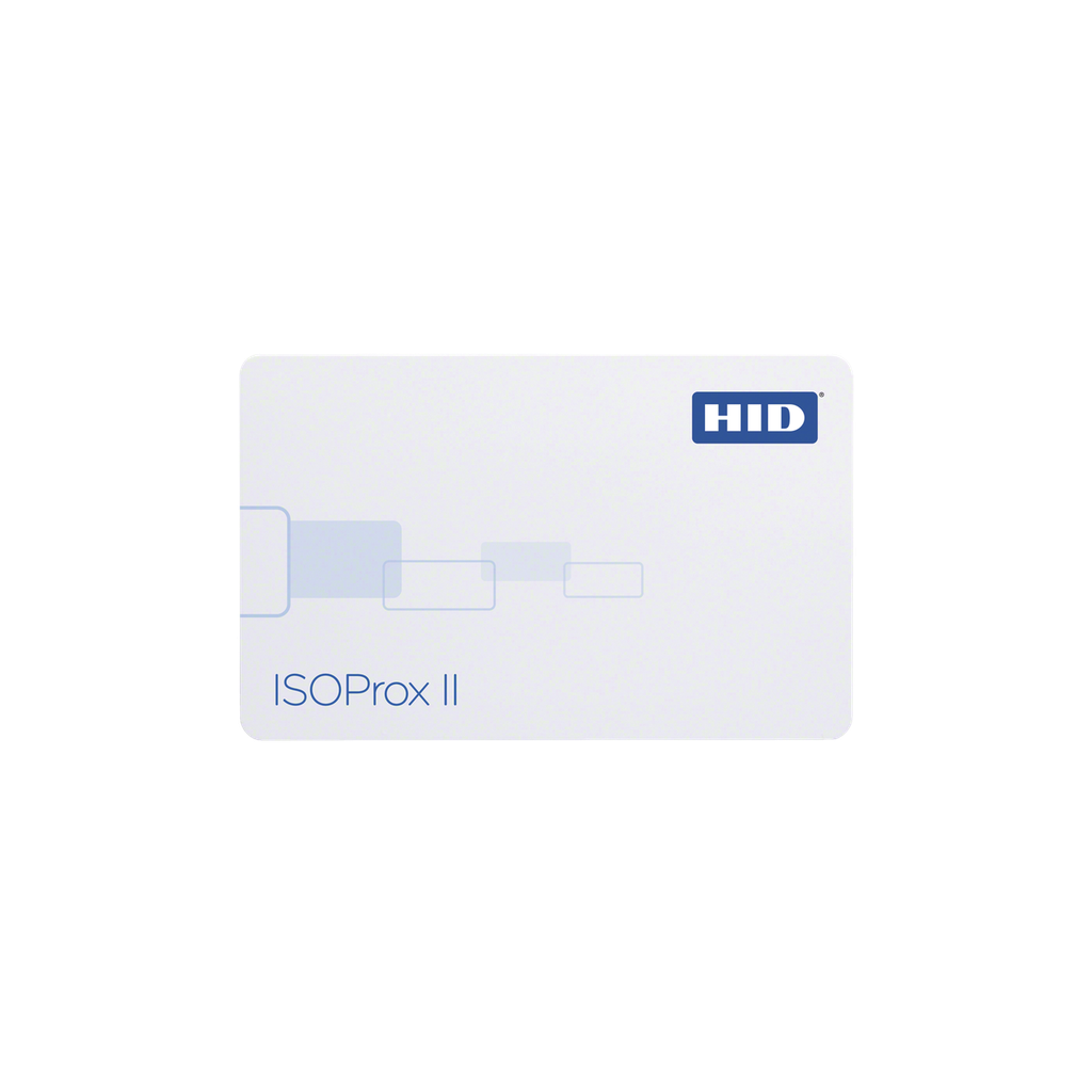 Tarjeta de Proximidad ISOProx II HID  (Delgada) Perforada  Horizontalmente / Garantía de por Vida/ 1586/1386
