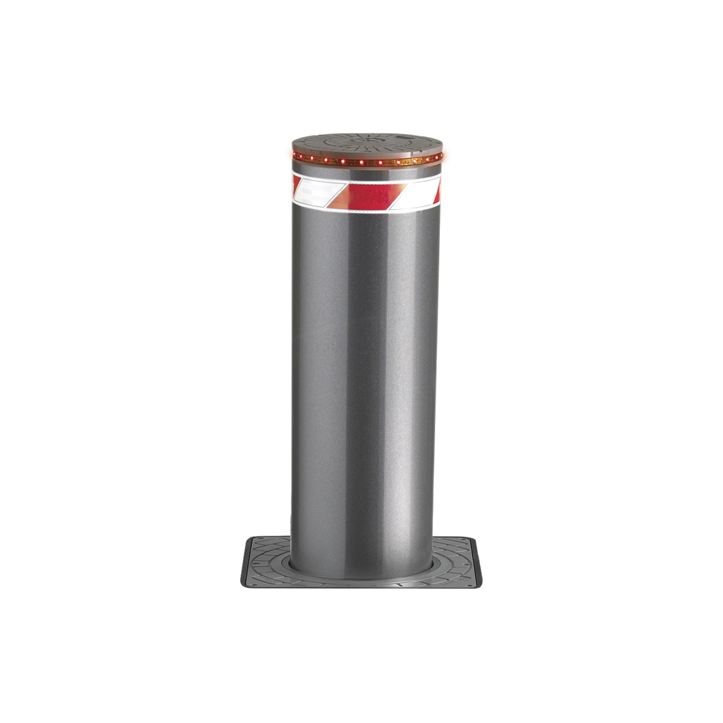 Bolardo Hidráulico / TODO INCLUIDO (Incluye Bomba Hidráulica Italiana) / Alta resistencia al impacto hasta 250 000 J / Uso intensivo (Incluye Bomba italiana)/ Tarjeta controladora incluida / Fácil instalación