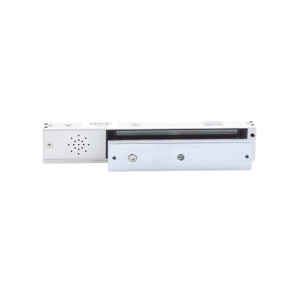 [MAG600BZ] Chapa magnética 600Lb con  Buzzer de alarma de puerta abierta / LED indicador de estado /  Sensor de estado de placa/ Libre de Magnetismo Residual
