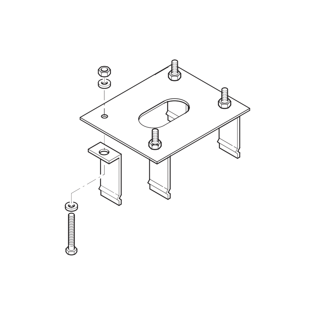 [119-RIG006] Anclaje para barreras CAME GARD4 y G3750