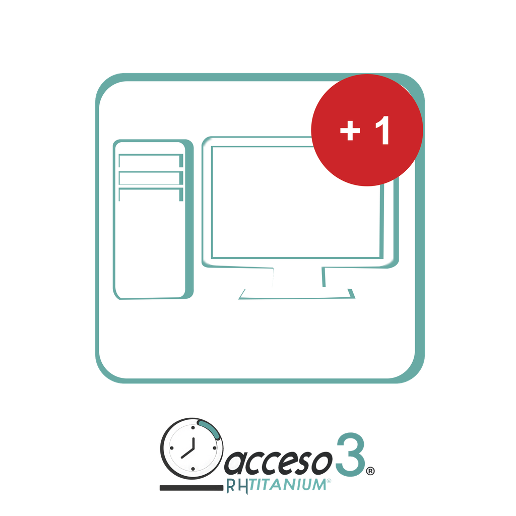 [TITANIUMEST] [BAJO PEDIDO] Expansión (Activacion adicional) para Software de Tiempo & Asistencia compatible con SISTEMAS DE NOMINA / Acceso3 - TITANIUM