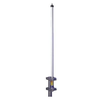 [HX10-40630] Antena base UHF 406-430 MHz, Fibra de Vidrio, 10 dB de Ganancia, Serie HX para Climas Extremos