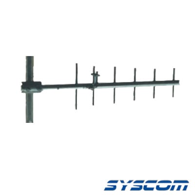 Antena Base UHF, Direccional de 6 elementos, Rango de Frecuencia 490 - 520 MHz, ganancia de 10 dB